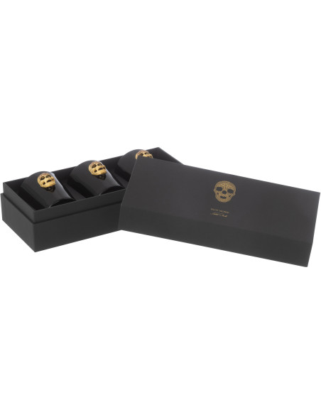 Bougie parfumée Crâne Senteur Orientale Palais Mystérieux 16H Nuit (Lot de 3) - 3