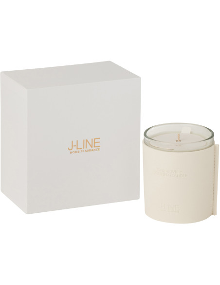 Bougie parfumée Senteur Florale Raisin Blanc 40 heures Leather - 1