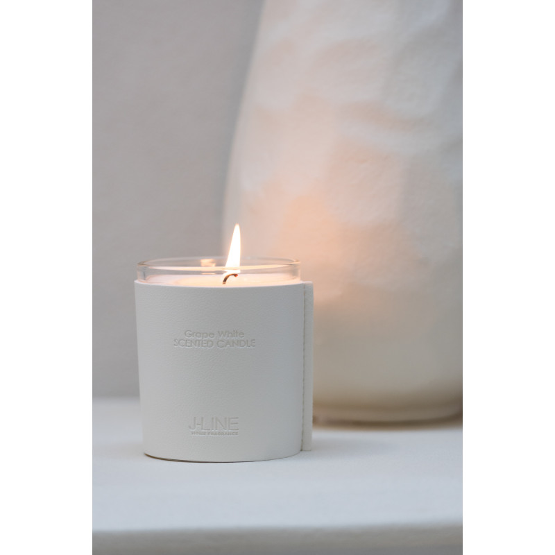 Bougie parfumée Senteur Florale Raisin Blanc 40 heures Leather - 2