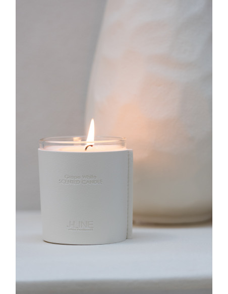Bougie parfumée Senteur Florale Raisin Blanc 40 heures Leather - 2