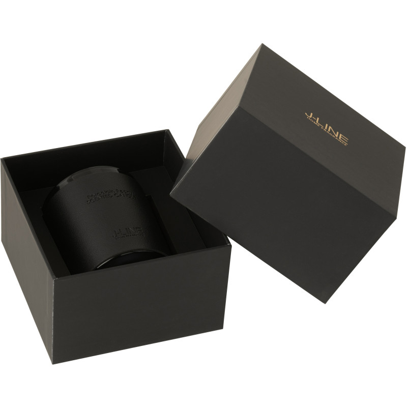 Bougie parfumée Senteur Boisée Diamant Noir 40 heures Leather - 3