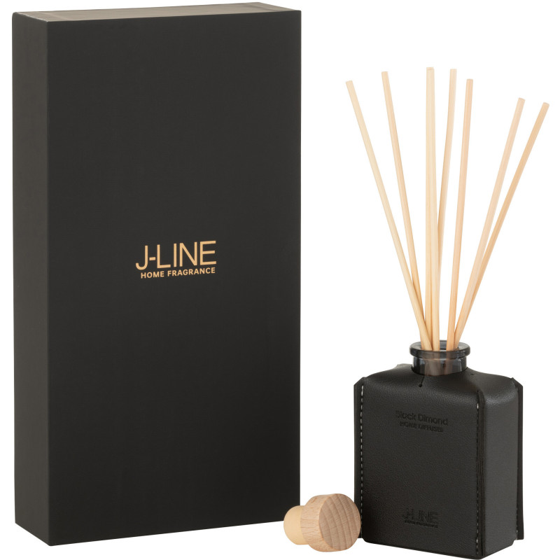 Diffuseur de parfum Senteur Boisée Diamant Noir 100 ml Leather - 1