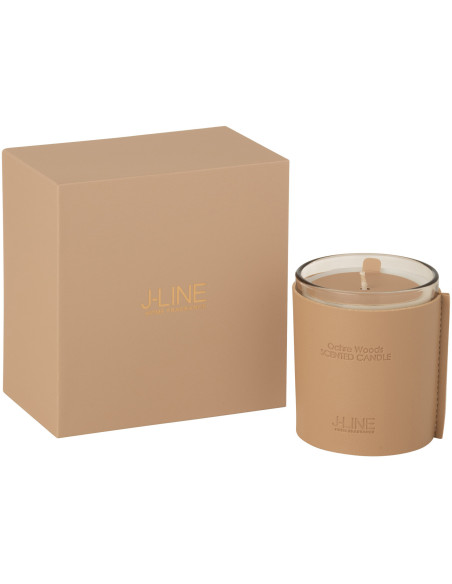 Bougie parfumée Senteur Boisée Ochre Wood 40 heures Leather - 1