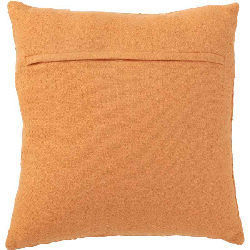 Coussin Carré Flotis 45x45 en Polyester Corail Motif fleur - 3