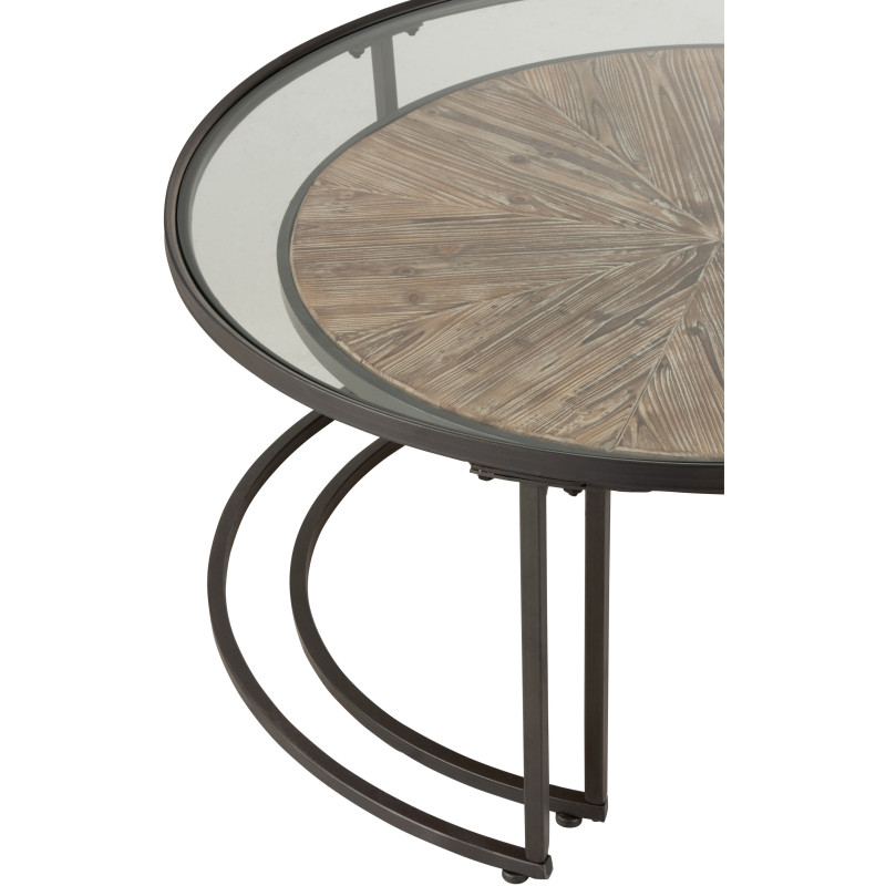 Table Basse moderne Gigogne Originale Ronde J Line - 7