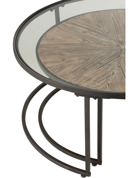 Table Basse moderne Gigogne Originale Ronde J Line - 7