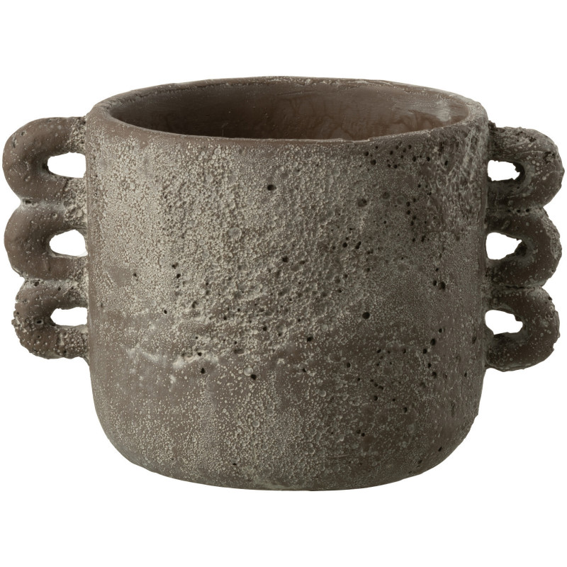 Cache-pot en Céramique Marron Célia Diamètre 15 cm - 1