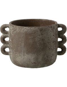 Cache-pot en Céramique Marron Célia Diamètre 18 cm - 1