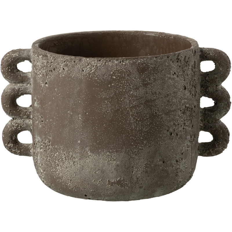Cache-pot en Céramique Marron Célia Diamètre 18 cm - 1