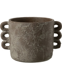 Cache-pot en Céramique Marron Célia Diamètre 22 cm - 1