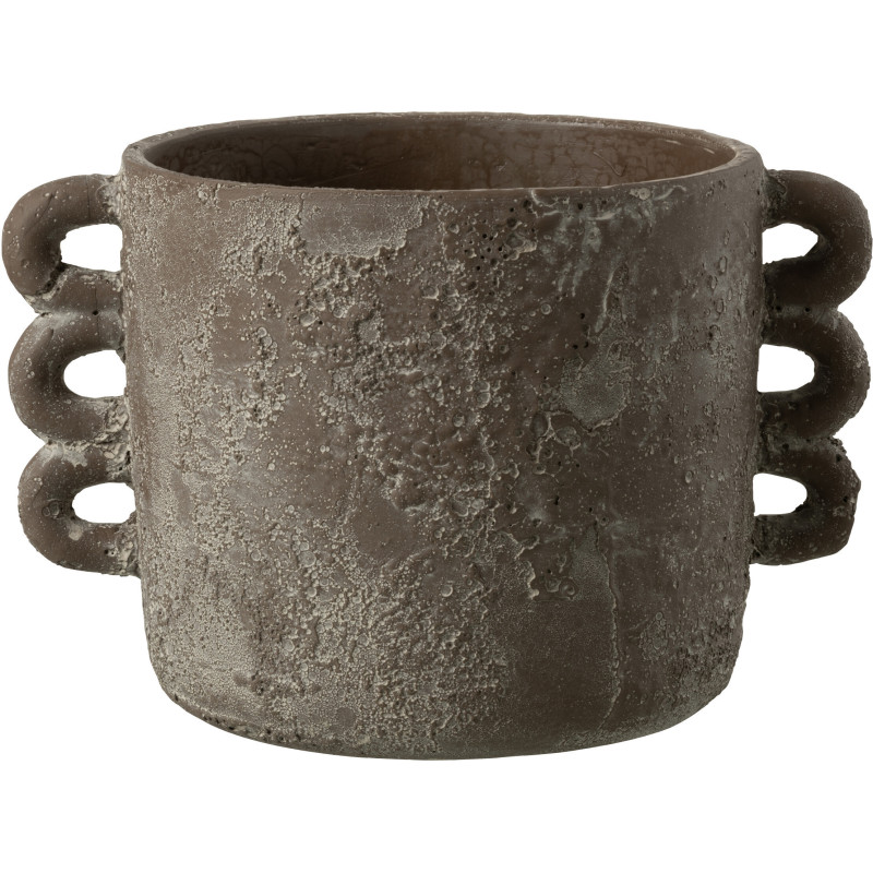 Cache-pot en Céramique Marron Célia Diamètre 22 cm - 1