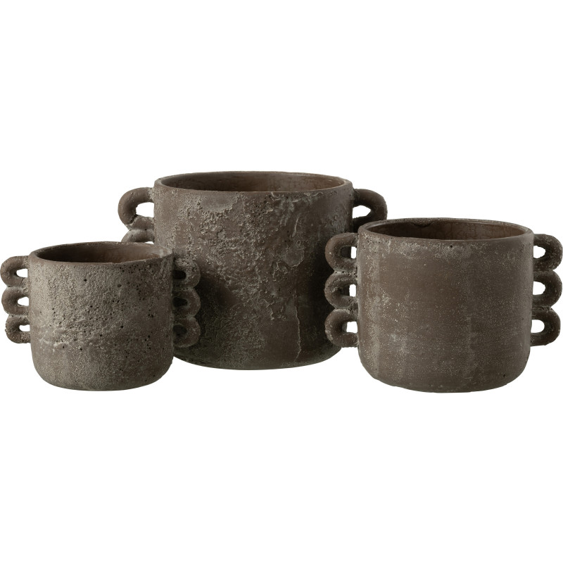 Cache-pot en Céramique Marron Célia Diamètre 22 cm - 2