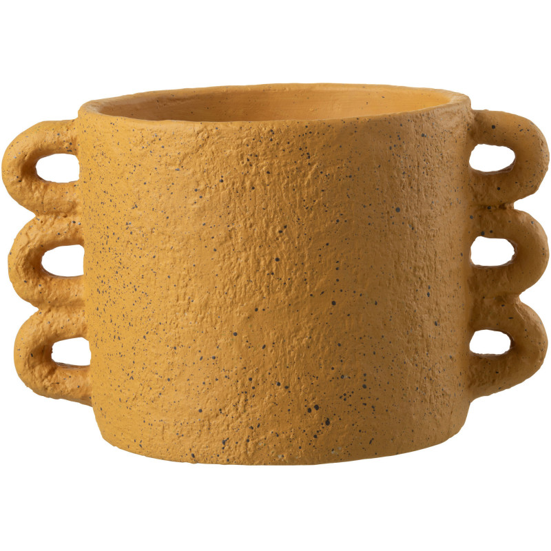 Cache-pot en Céramique Ocre Zénia Diamètre 23 cm - 1