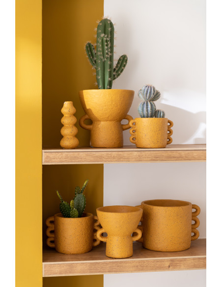 Cache-pot en Céramique Ocre Zénia Diamètre 23 cm - 2