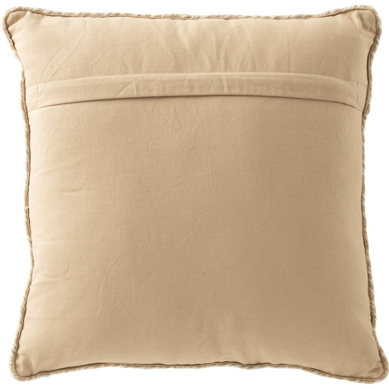 Coussin Carré Miami 45x45 en Polyester Naturel Blanc - 2