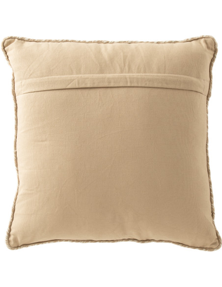 Coussin Carré Miami 45x45 en Polyester Naturel Blanc - 2