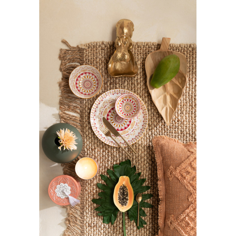 Tapis Rectangulaire XL Havana 240x160 en Polyester Naturel Blanc Avec franges - 4