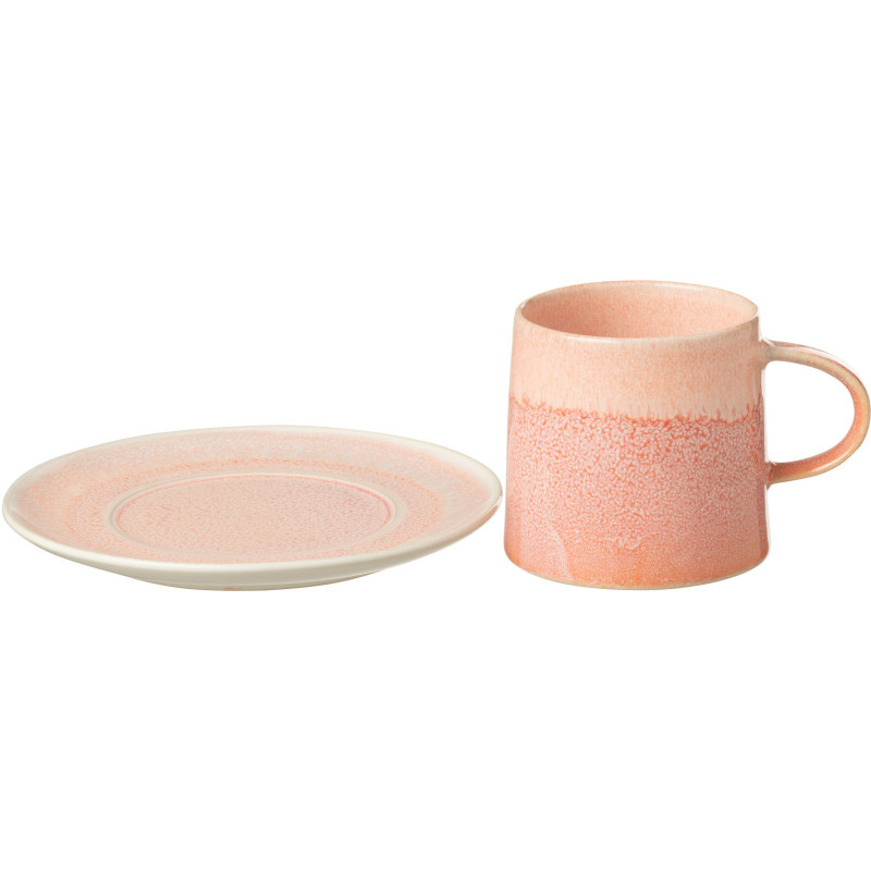 Tasse à thé Lara en Porcelaine Saumon - 2