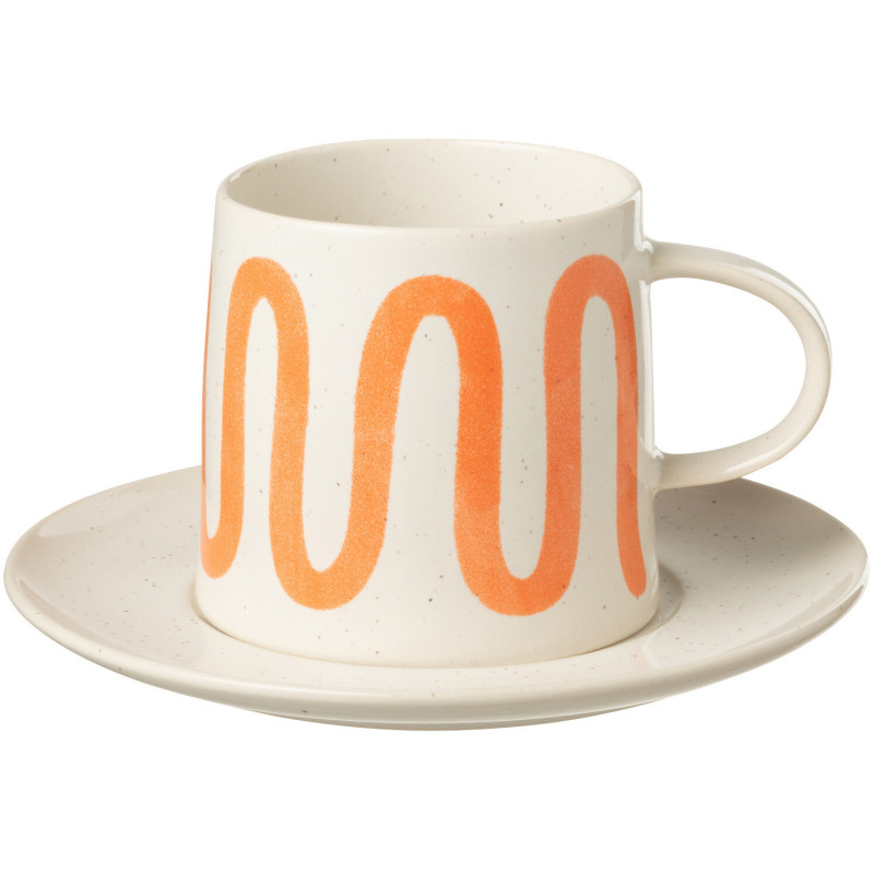 Tasse à thé Naranja en Porcelaine Orange - 1
