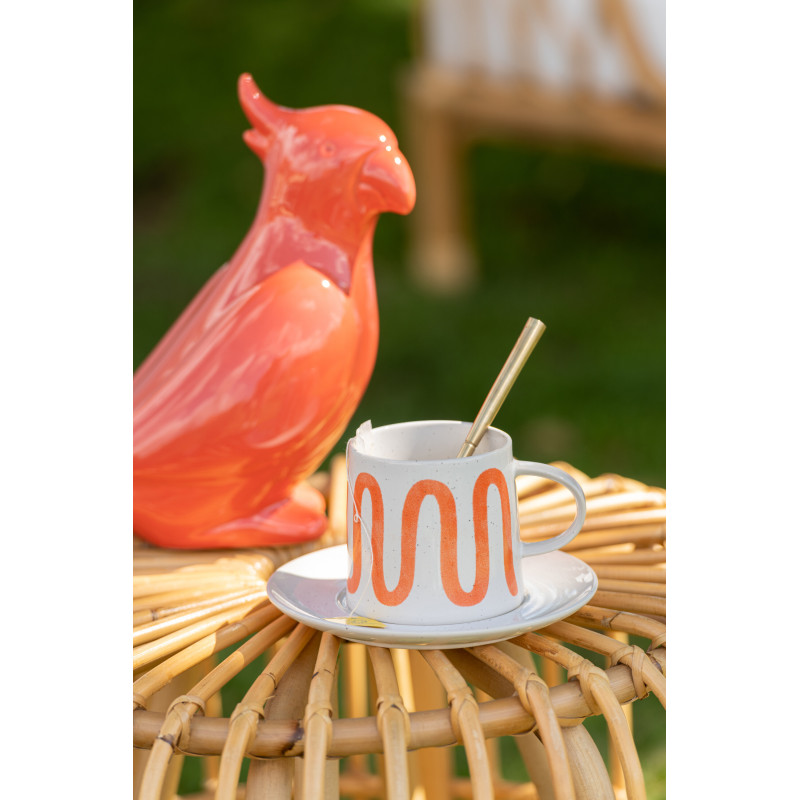 Tasse à thé Naranja en Porcelaine Orange - 2