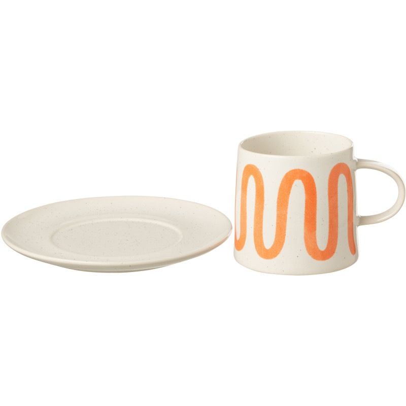 Tasse à thé Naranja en Porcelaine Orange - 3