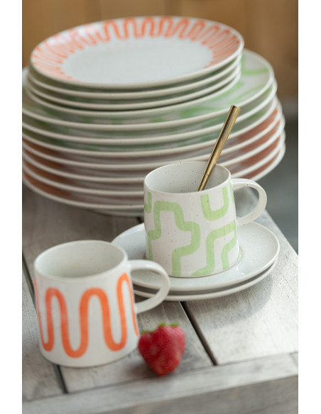 Tasse à thé Naranja en Porcelaine Orange - 4