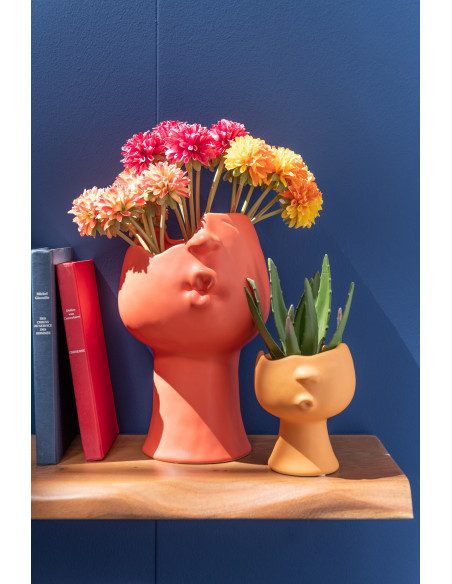 Cache-pot sur pied en Porcelaine Terracotta Enya Diamètre 21 cm - 4