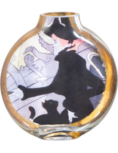 Vase original Rond Hauteur 15 cm en Verre Inspiration Divan Japonais Les Chartistes - 1