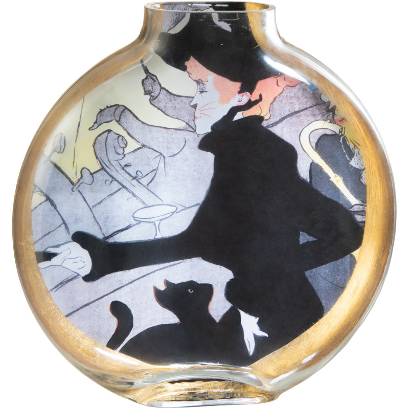 Vase original Rond Hauteur 25 cm en Verre Inspiration Divan Japonais Les Chartistes - 1