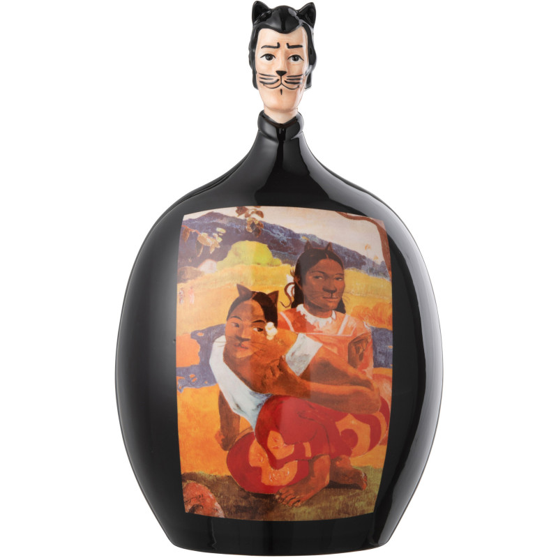 Statuette déco originale Hauteur 12 cm en Dolomite Noir Inspiration Quand te maries-tu ? Les Chartistes - 1