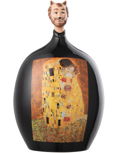 Statuette déco originale Hauteur 12 cm en Dolomite Noir Inspiration Le Baiser Les Chartistes - 1