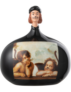 Statuette déco originale Hauteur 22 cm en Dolomite Noir Inspiration Les Deux Chérubins Les Chartistes - 1