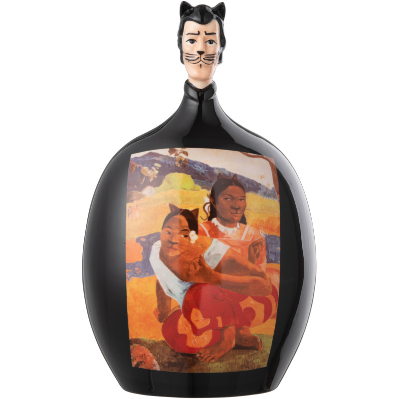 Statuette déco originale Hauteur 22 cm en Dolomite Noir Inspiration Quand te maries-tu ? Les Chartistes - 1