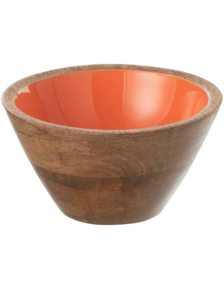 Bol pour apéritif Kos en Bois de manguier Naturel Orange - 1