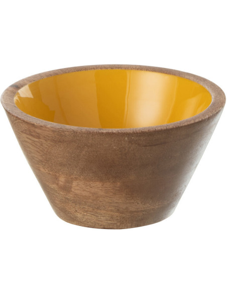 Bol pour apéritif Kos en Bois de manguier Naturel Jaune - 1