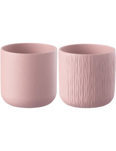 Cache-pot en Céramique Rose Gen Diamètre 13 cm (Lot de 2) - 1