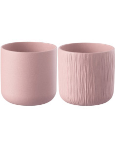 Cache-pot en Céramique Rose Gen Diamètre 15 cm (Lot de 2) - 1