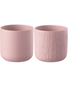 Cache-pot en Céramique Rose Gen Diamètre 20 cm (Lot de 2) - 1