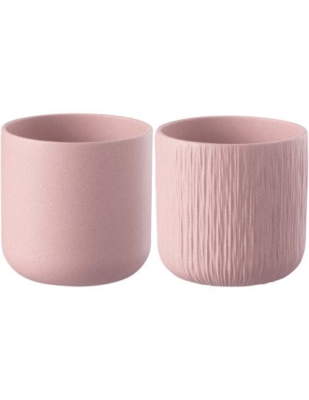 Cache-pot en Céramique Rose Gen Diamètre 20 cm (Lot de 2) - 1