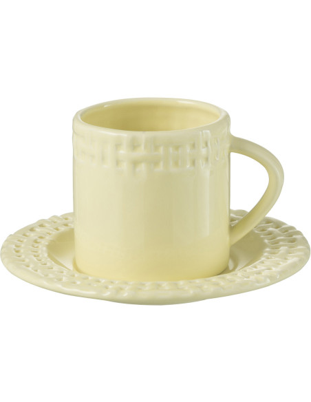 Tasse à thé Gourmandise en Céramique Jaune - 1