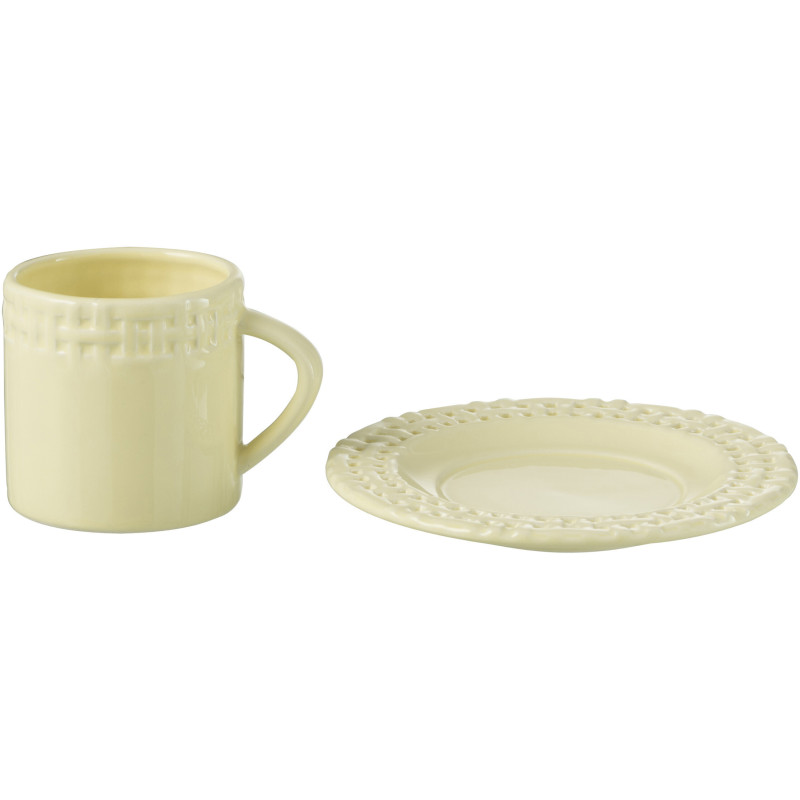 Tasse à thé Gourmandise en Céramique Jaune - 2