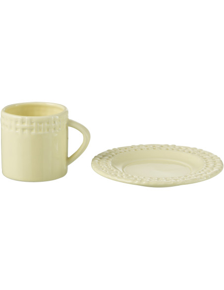 Tasse à thé Gourmandise en Céramique Jaune - 2