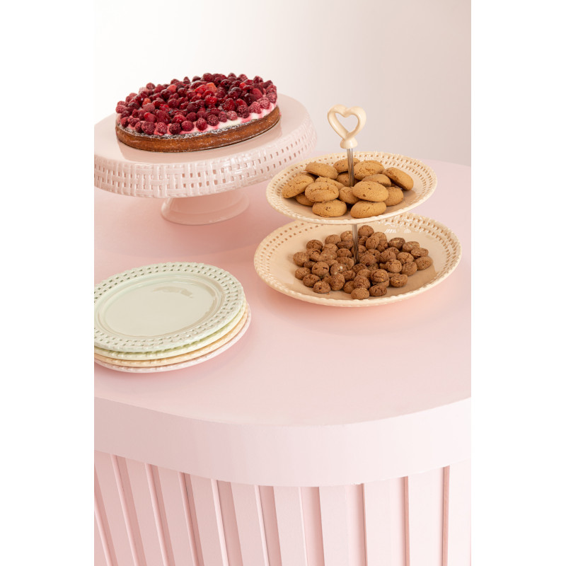 Assiette Ronde à dessert Gourmandise en Céramique Jaune - 2