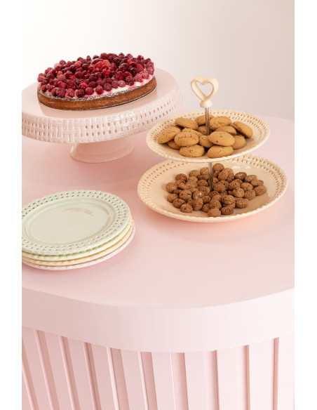 Assiette Ronde à dessert Gourmandise en Céramique Jaune - 2