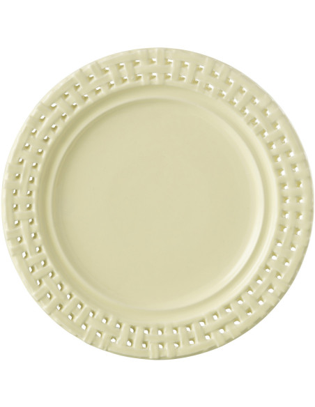 Assiette Ronde à dessert Gourmandise en Céramique Jaune - 3