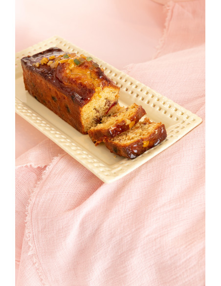 Plat à gâteaux Rectangulaire Gourmandise en Céramique Jaune - 2