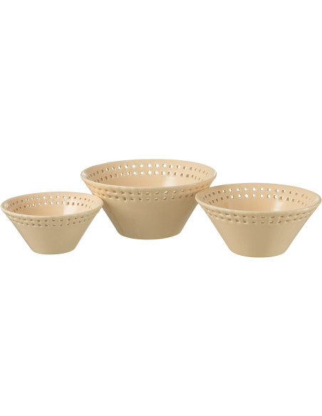 Bol pour apéritif Gourmandise en Céramique Pêche (Lot de 3) - 1