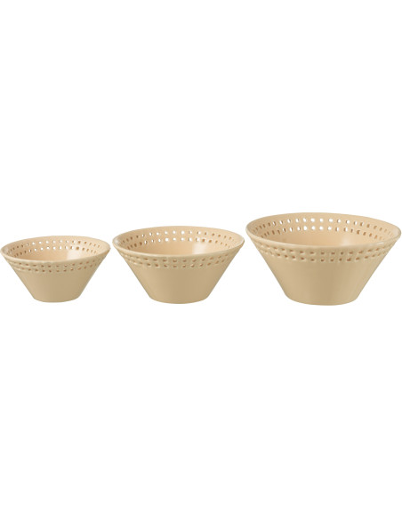 Bol pour apéritif Gourmandise en Céramique Pêche (Lot de 3) - 2