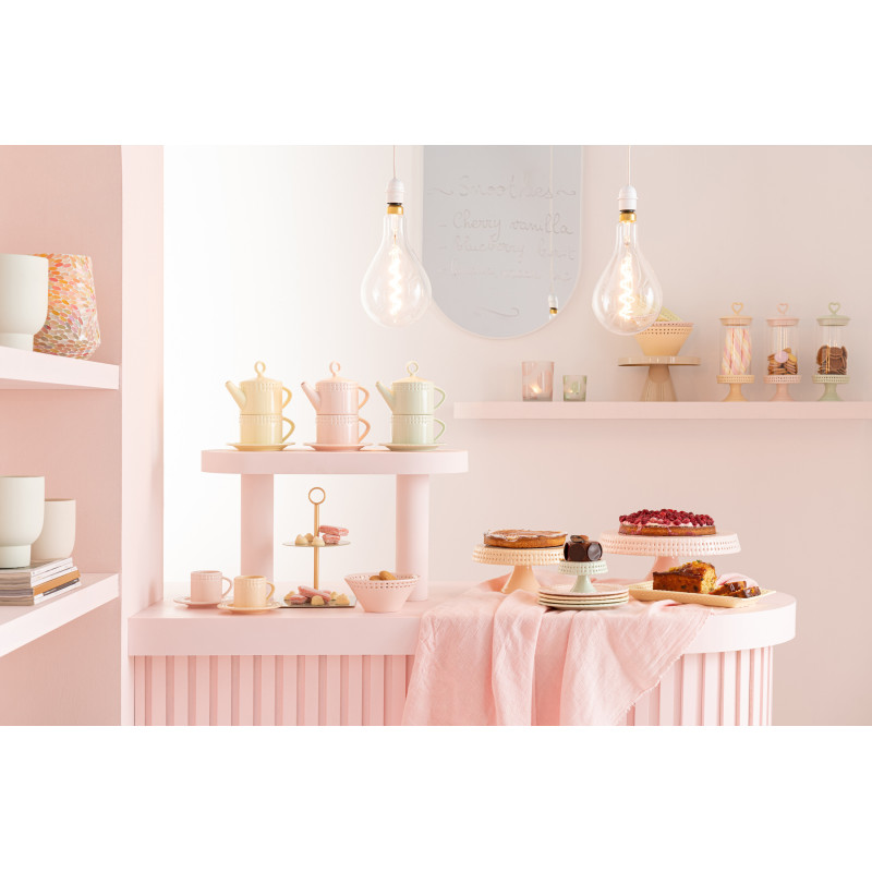 Tasse à thé Gourmandise en Céramique Rose J-Line - 2