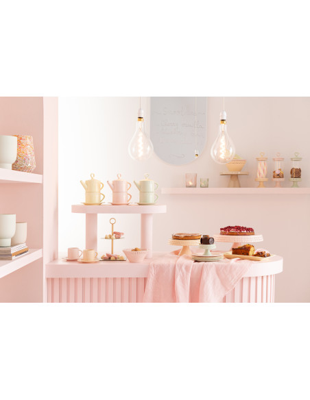 Tasse à thé Gourmandise en Céramique Rose J-Line - 2